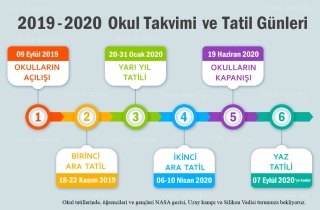 2019-2020 Okul Takvimi
